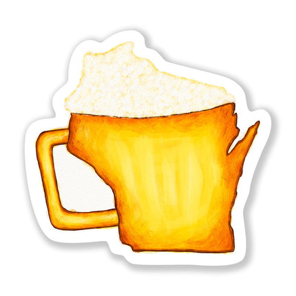Nice Enough "WI Beer" Sticker