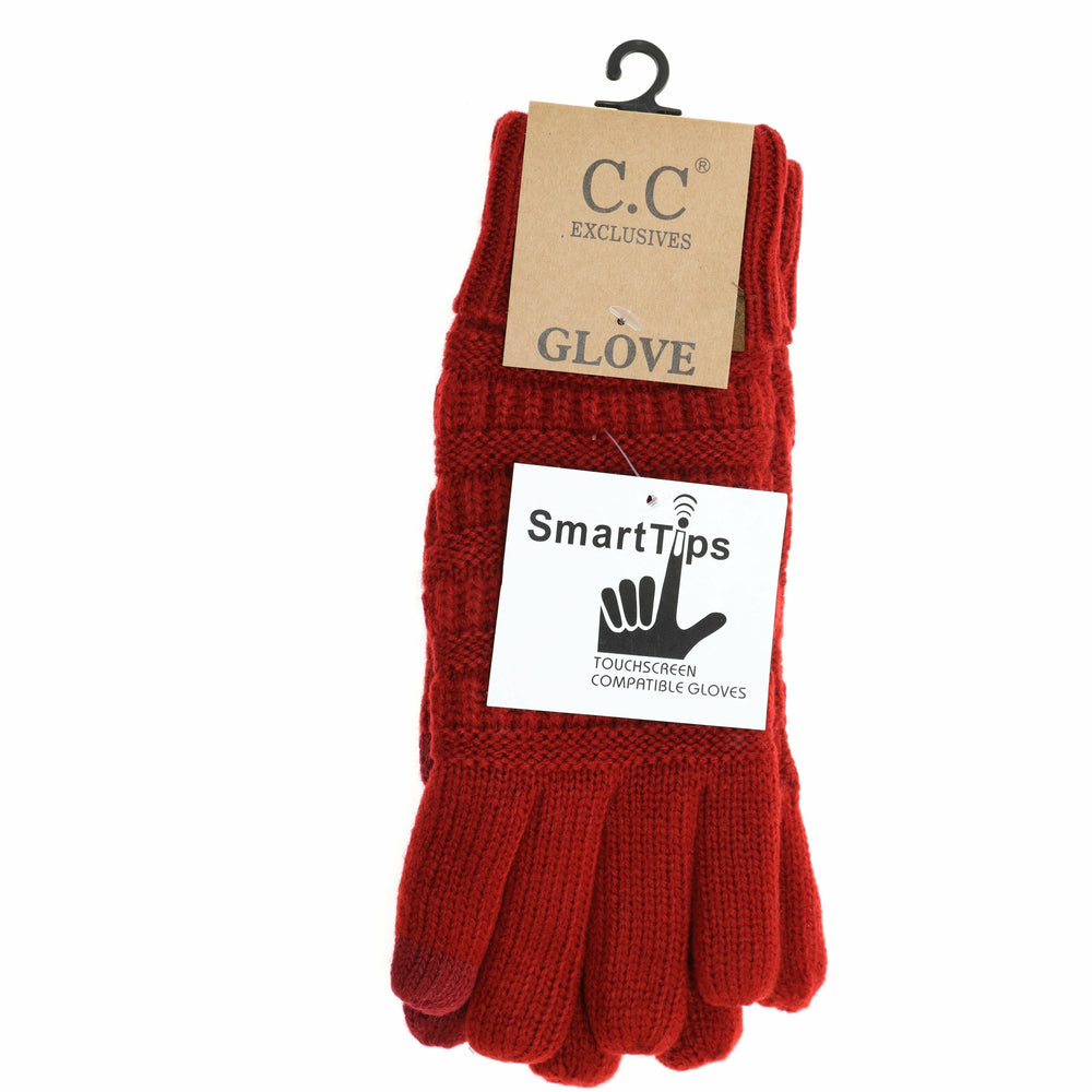 C.C.Beanie Knit CC Gloves with Lining