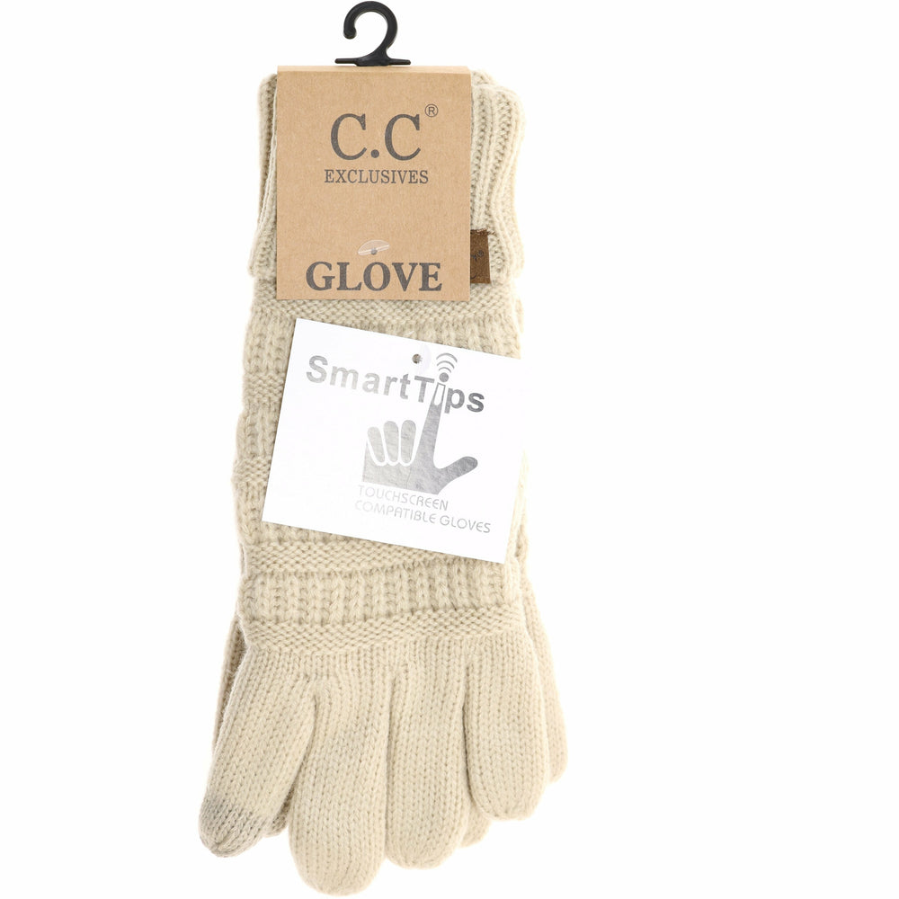C.C.Beanie Knit CC Gloves with Lining