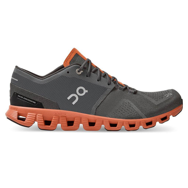 On Cloud X (Men's) - Rust/Rock