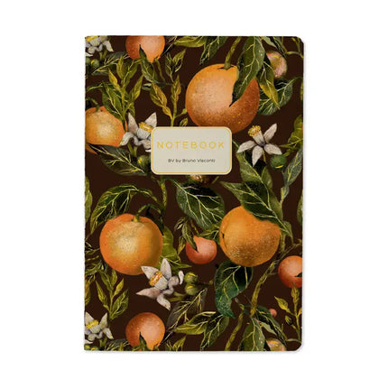 BV by Bruno Visconti A5 Notebook -  Oranges and Blossoms