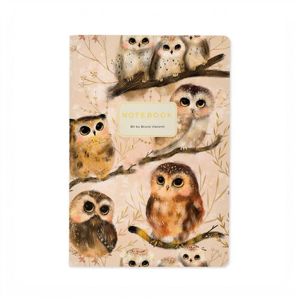 BV by Bruno Visconti A5 Notebook - Owlets