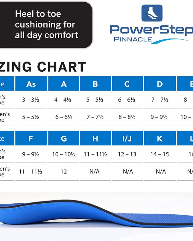 Powerstep Pinnacle Maxx Support Orthotic (Unisex)