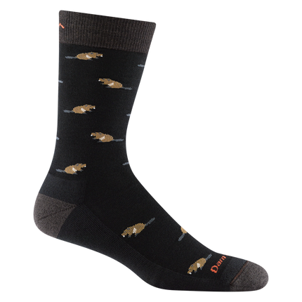 Darn Tough Sawtooth Crew Lightweight Lifestyle Sock (Men's) - Black