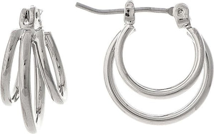 Silver Little Loopy Hoop Earring