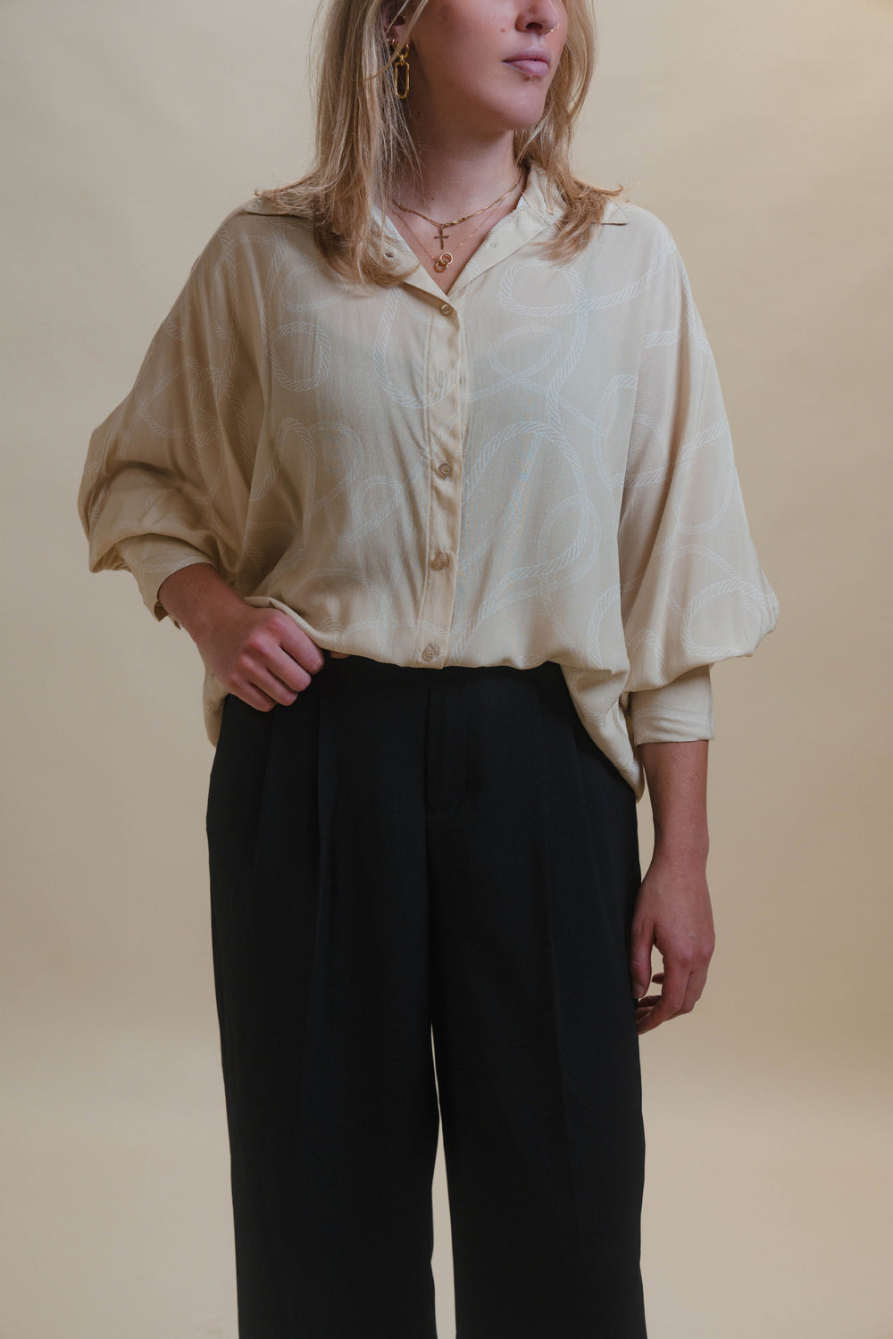 Remi Collared Button-Up Shirt
