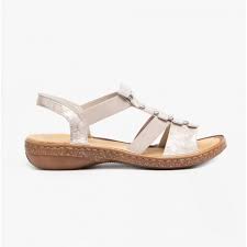 Rieker 62850 Sandal (Women's) - Weiss