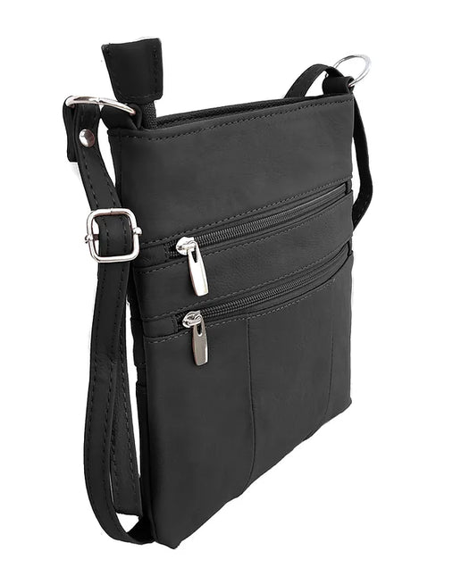 ROMA Large Cowhide Leather Crossbody Shoulder Bag
