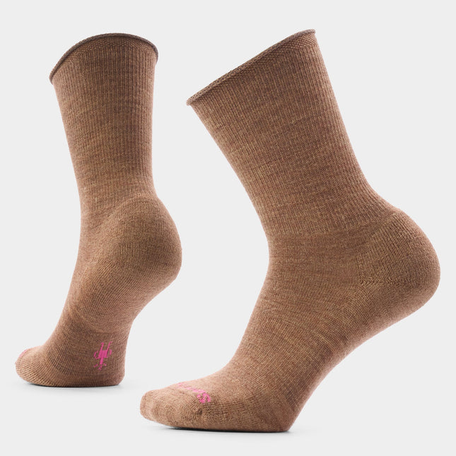 SMARTWOOL Women's Everyday Roll Top Crew Socks - Mocha