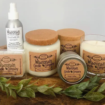 Wisconsin Candle Company - Suede & Smoke 10 Oz Candle