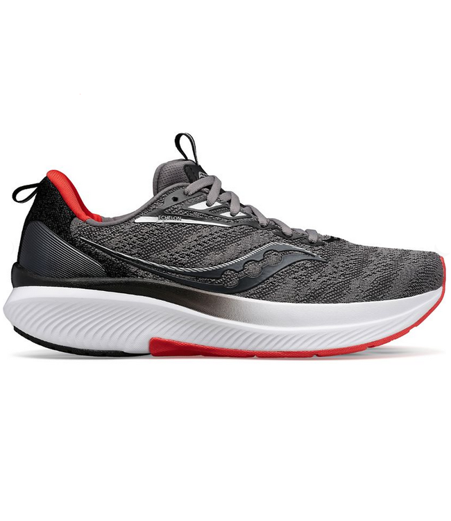 Saucony Echelon 9 Wide (Men's) - Charcoal/Redsky