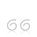 Karine Sultan Spiral Earrings with Crystals