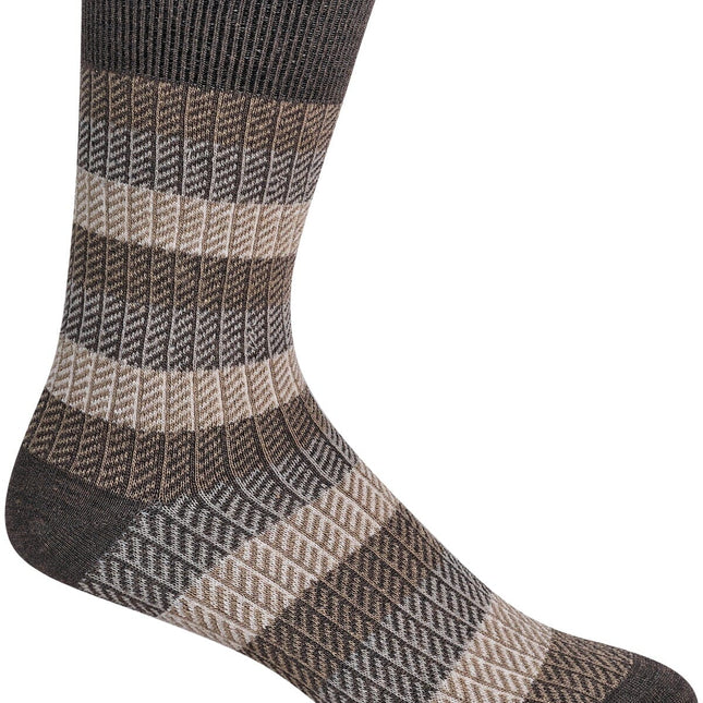 Sockwell Men’s Ticking Tweed | Essential Comfort Socks - Mushroom