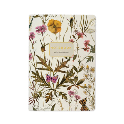 BV by Bruno Visconti A5 Notebook -  Violets and Greens
