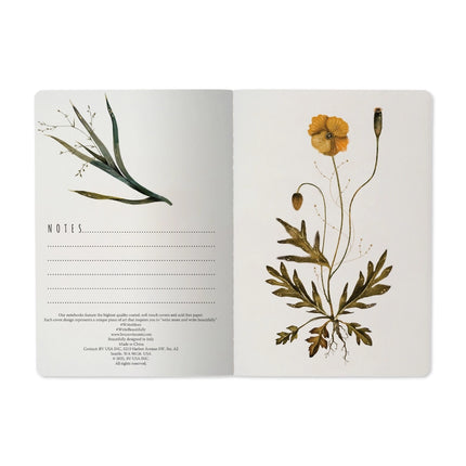 BV by Bruno Visconti A5 Notebook -  Violets and Greens