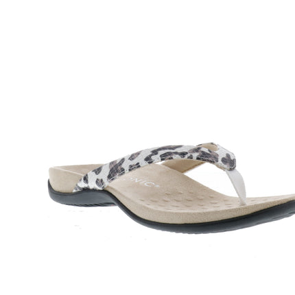 Vionic Dillon Thong Sandal (Women's) - White/Leopard/Snake Skin