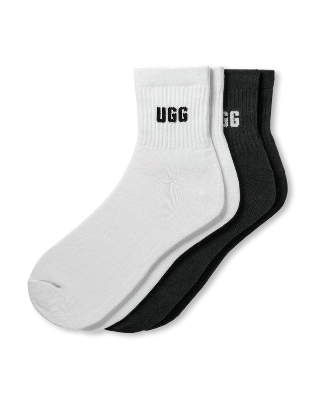Ugg Womens Quinlin Logo Quarter 2 Pack
