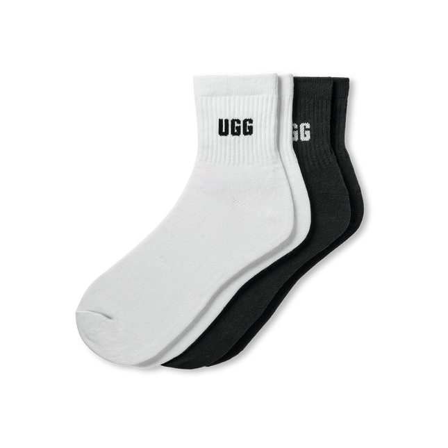 Ugg Womens Quinlin Logo Quarter 2 Pack