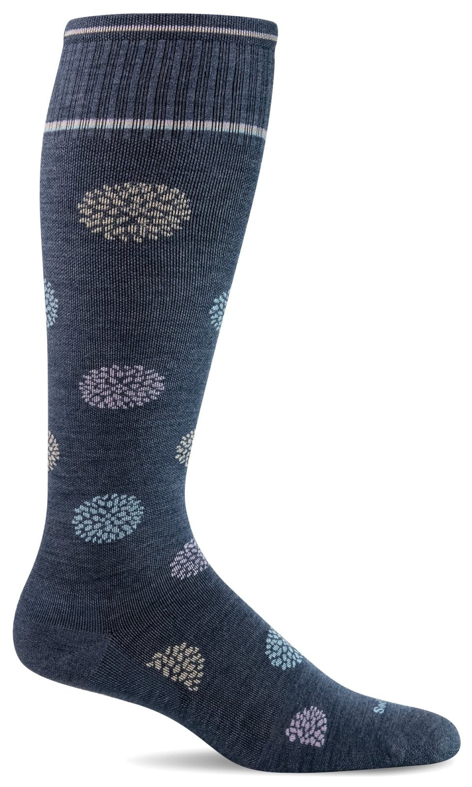 Sockwell Full Bloom Moderate Graduated Compression Socks Wide Calf Fit (Women's)