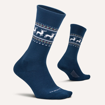Feetures Everyday Men's Max Cushion Crew - Woodland Buck