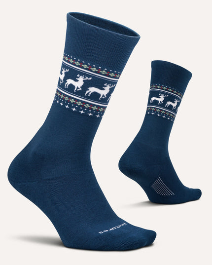 Feetures Everyday Men's Max Cushion Crew - Woodland Buck