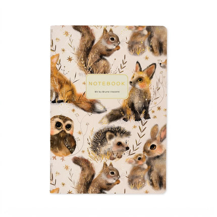 BV by Bruno Visconti A5 Notebook - Little Woodland Friends