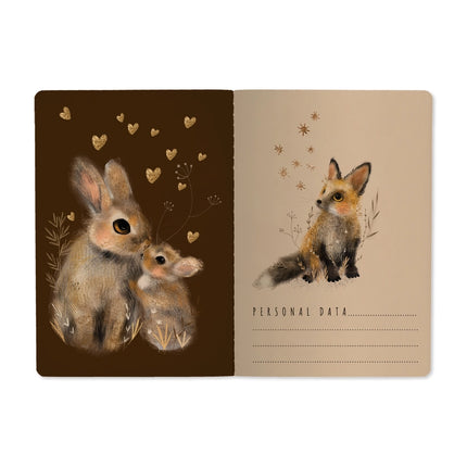 BV by Bruno Visconti A5 Notebook - Little Woodland Friends