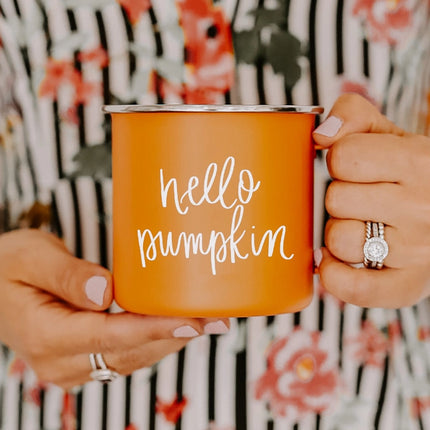 Hello Pumpkin Orange Coffee Mug