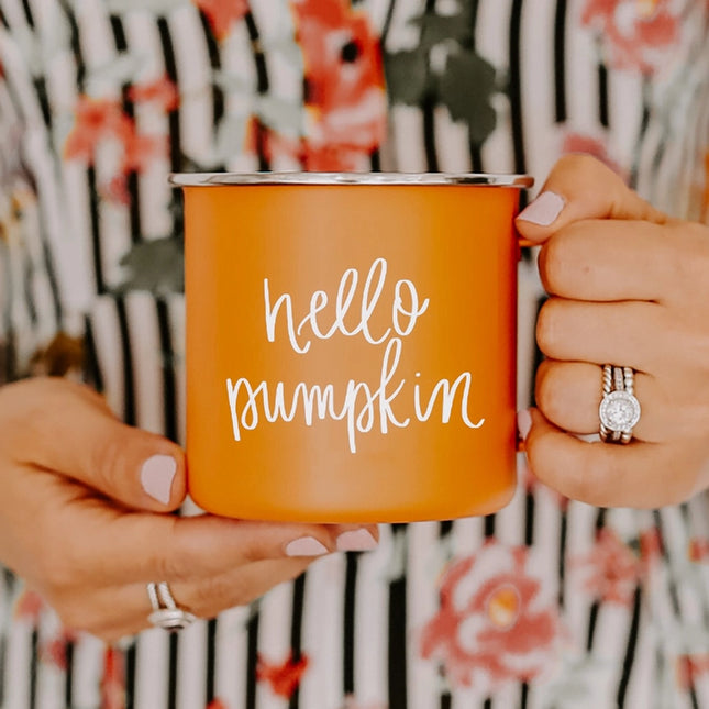 Hello Pumpkin Orange Coffee Mug